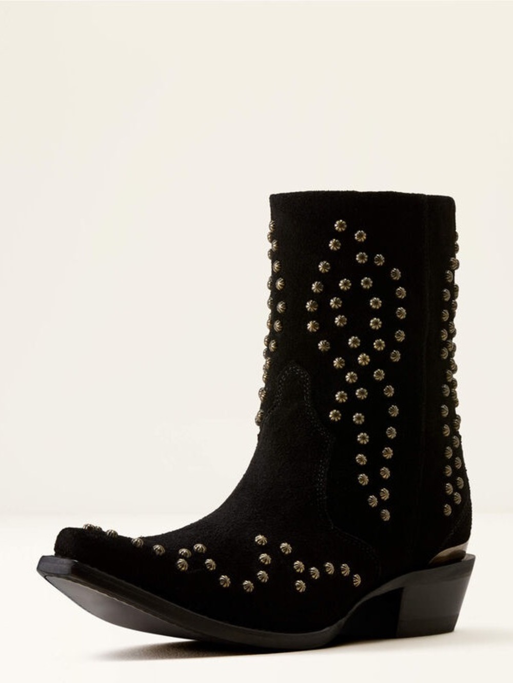 Ariat Siren X Toe Western Boot Black Suede Size 7
